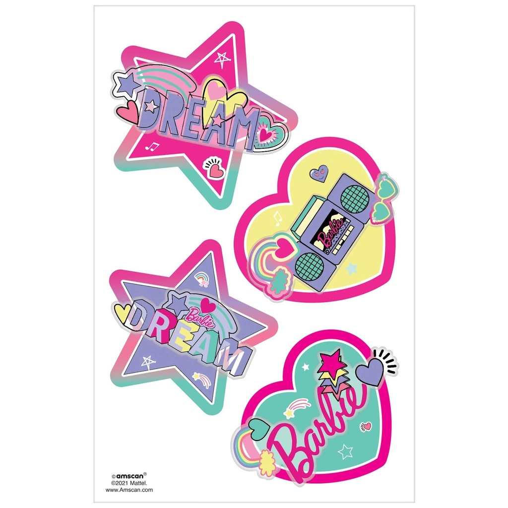 Barbie Dream Together 3D Tattoos Stickers & Tattoos