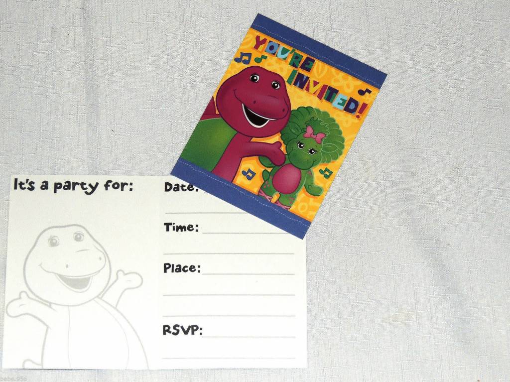 Barney - Inv W / Thank U Notes