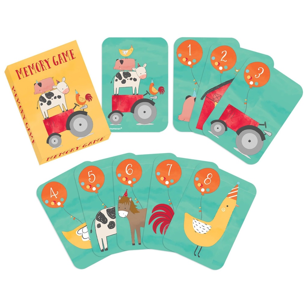 Barnyard Birthday Memory Game Barn & Western