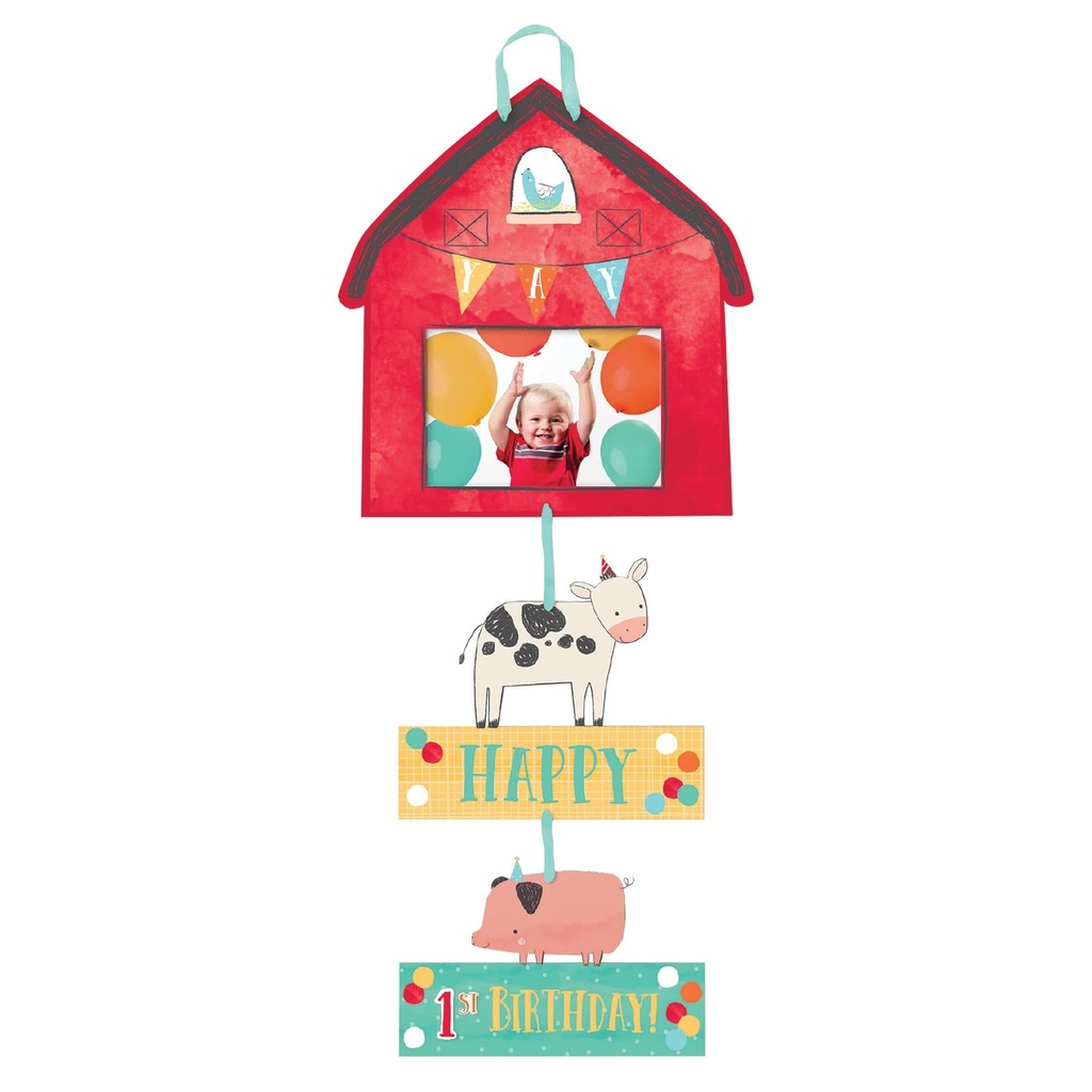 Barnyard Birthday Personalized Photo Sign