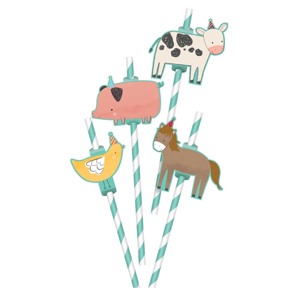 Barnyard Birthday s with Add Ons Food Picks & Straws