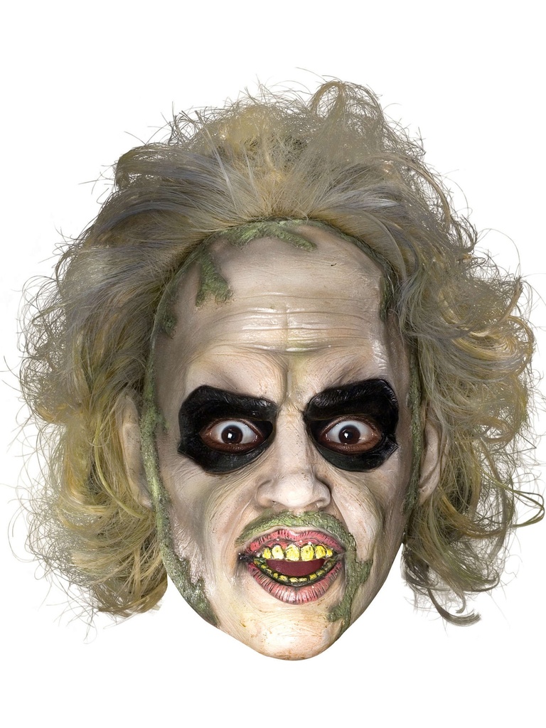 Beetlejuice 3/4 Mask W/Har