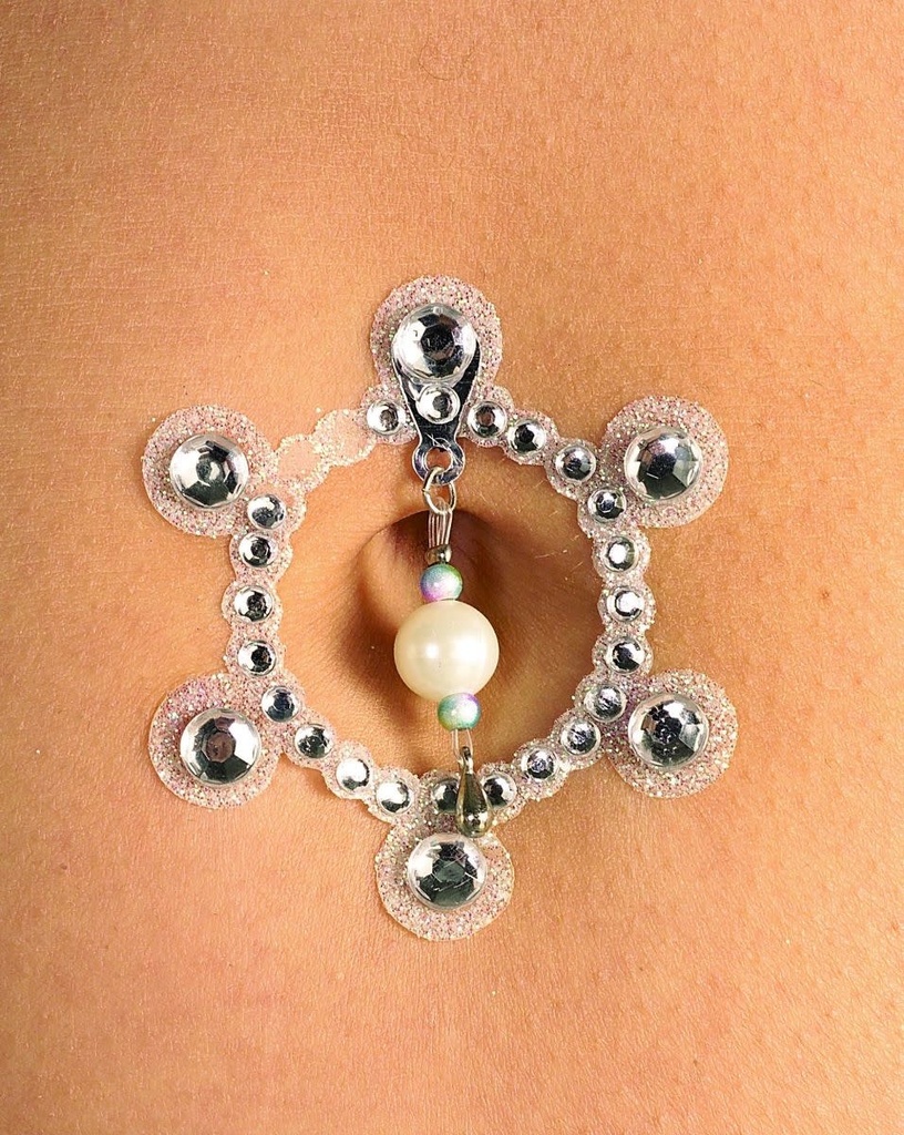 Belly Jewels Silver Crystal