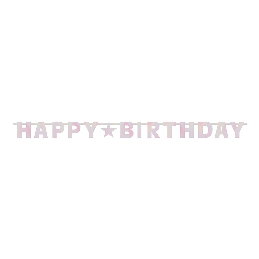 Birthday Accessories Pinks Letter Banner