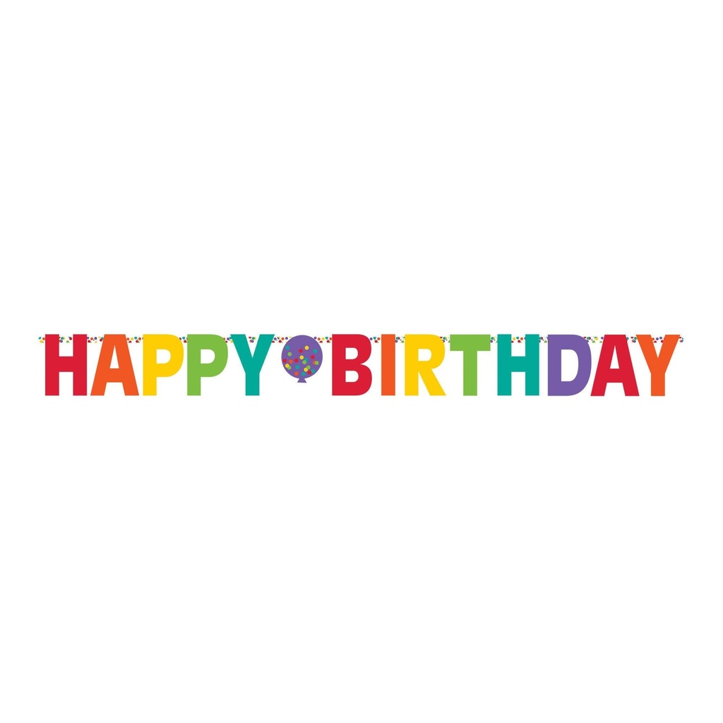 Birthday Accessories Rainbow Giant Letter Banner