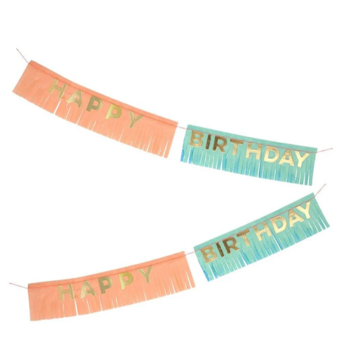 Birthday Fringe Garland Card