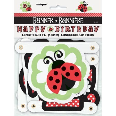 Birthday Jointed Banner-Ladybug