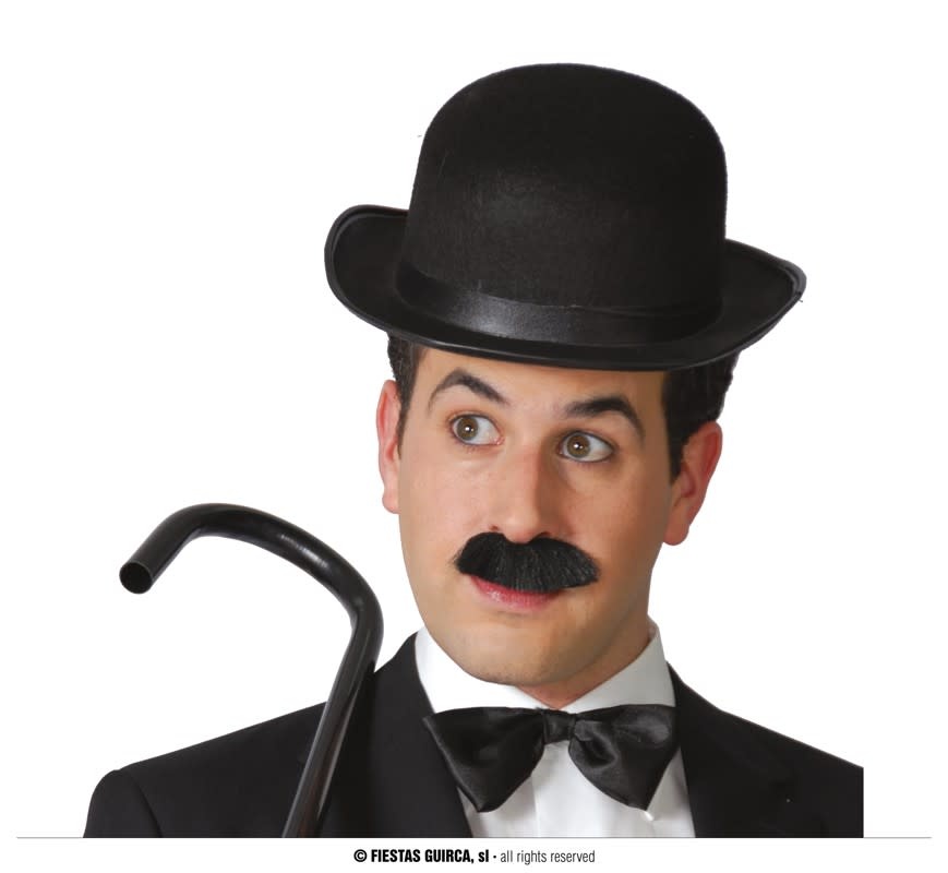 Black Felt Bowler Hat