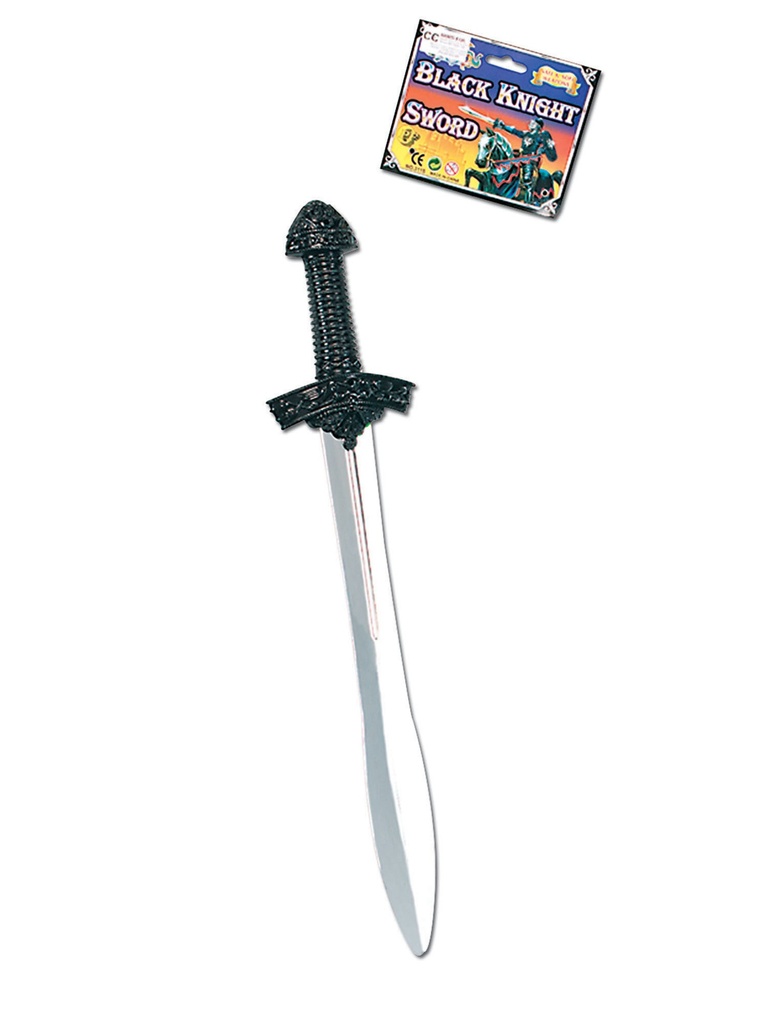 Black Knight Costume Sword with Silver Blade