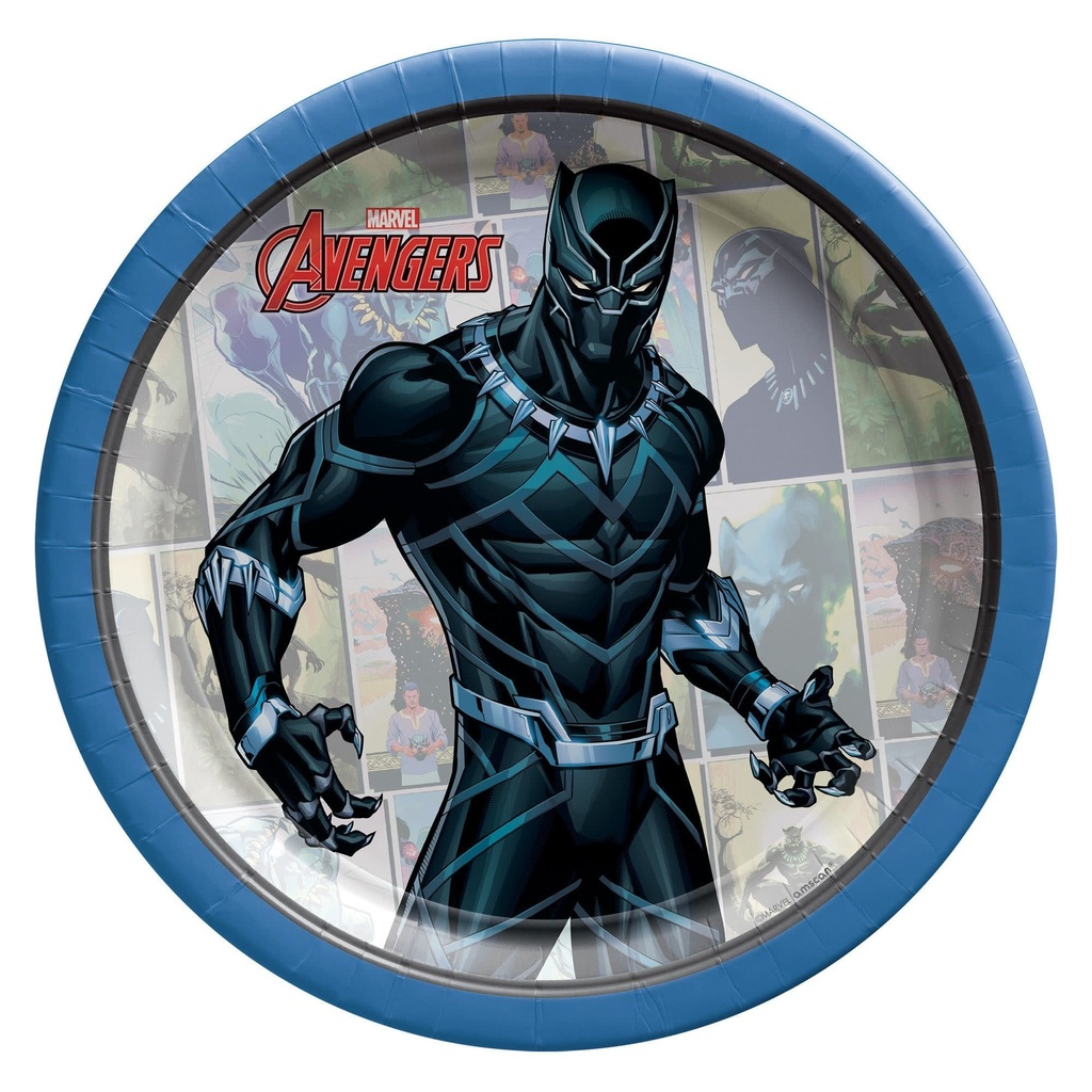 Black Panther 7 Inch Round Plate