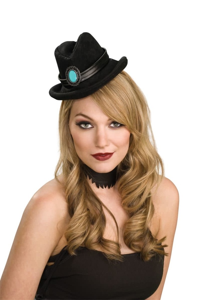Blk Mini Cowboy Hat