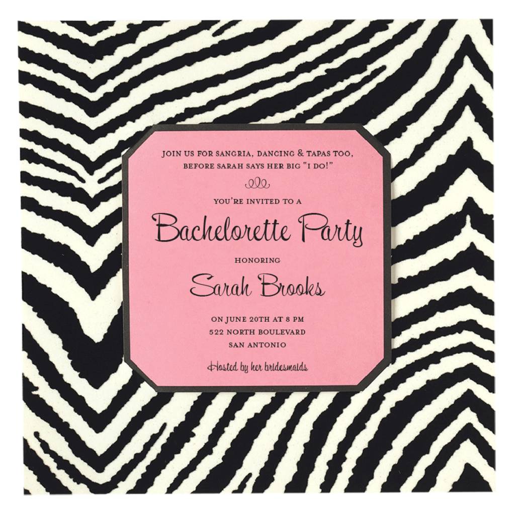 Box Inv Imp - Zebra & Pink Imprintable