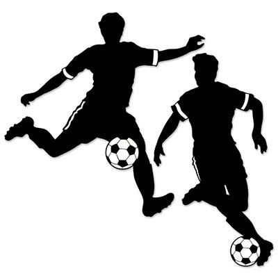 ظلال لاعبي كرة قدم للأولاد
