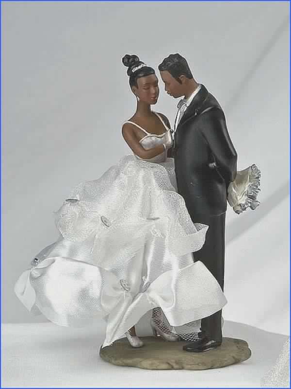 Bridal Cake Top Ornament White