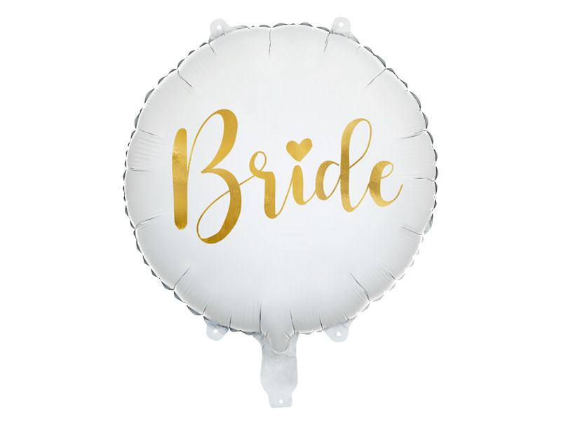 Bride Foil Balloon - 45 Cm - White
