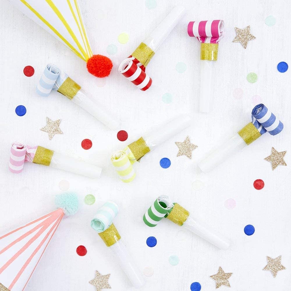 Bright Stripe Party Blowers Blowouts & Noisemakers