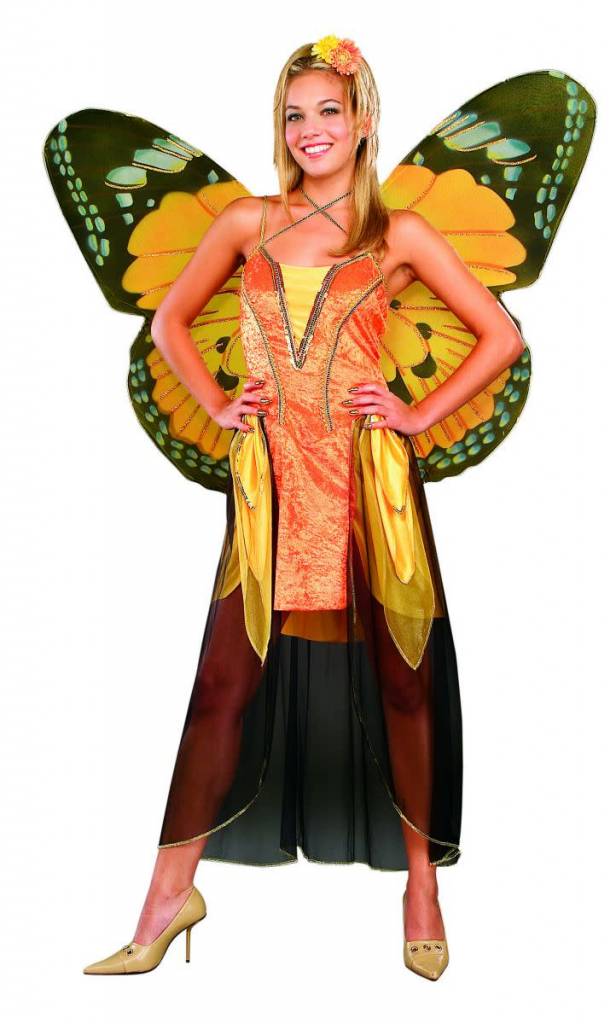 Orange Butterfly Costume Std/Adult 