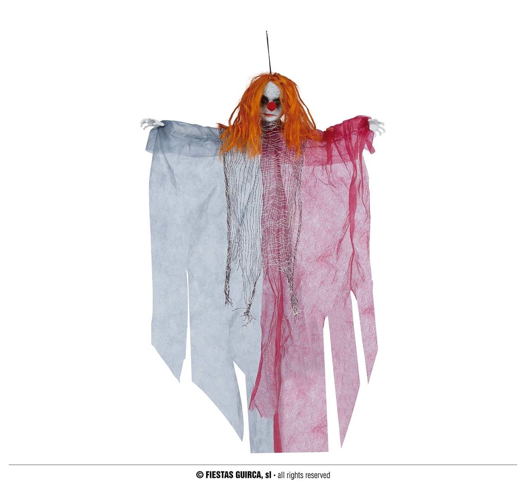 Hanging Clown W/Red Nose 65 CM