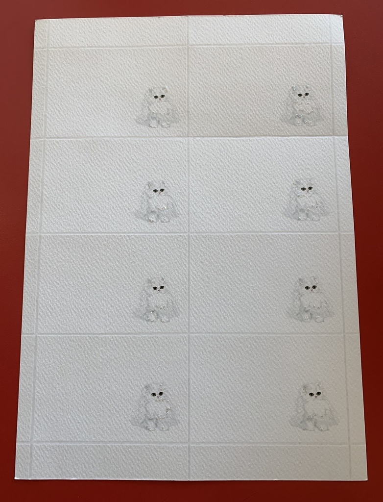 Calling Cards W Env - Persian Cat 24 Ct