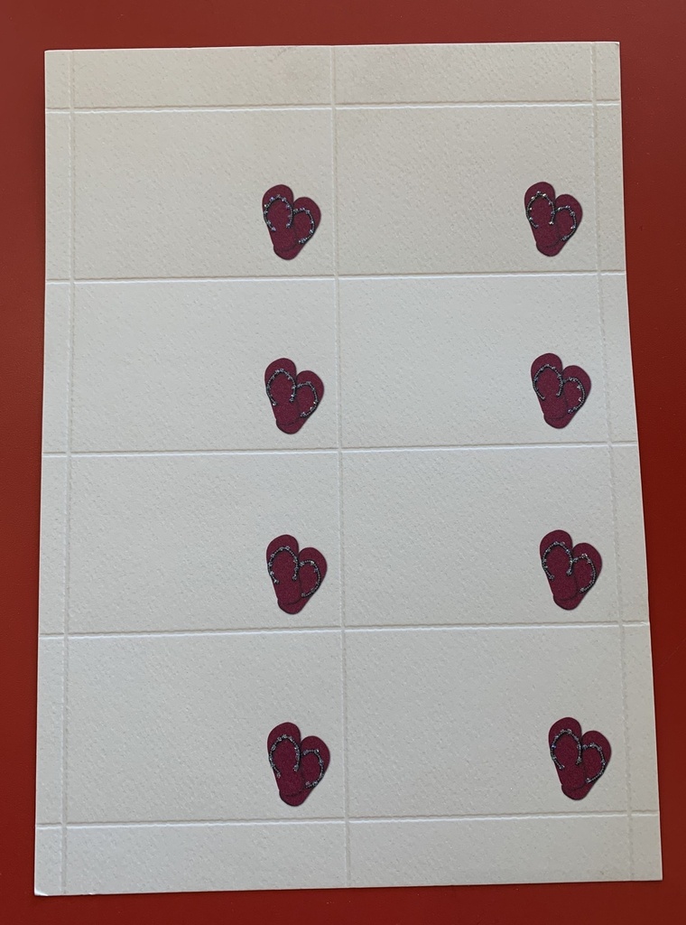 Calling Cards W Env - Pink Flip Flop 24 Ct