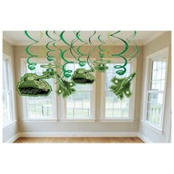 زينة التمويه المتدلية بتصميم حلزوني