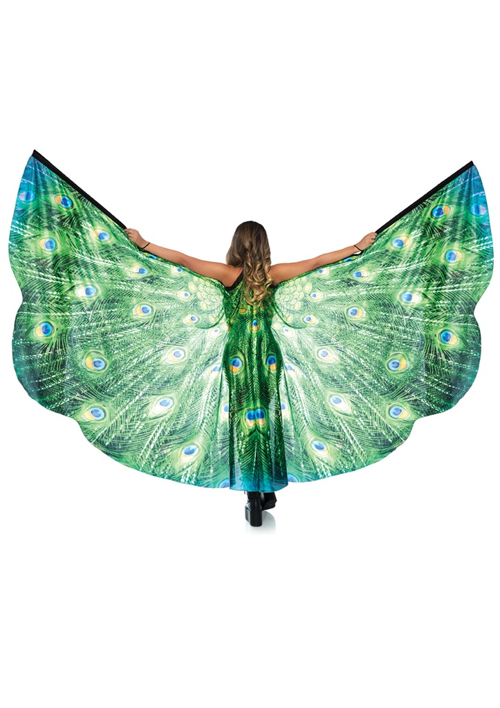 Cape W/ Wings-Peacock Feather W/ Wrist Straps