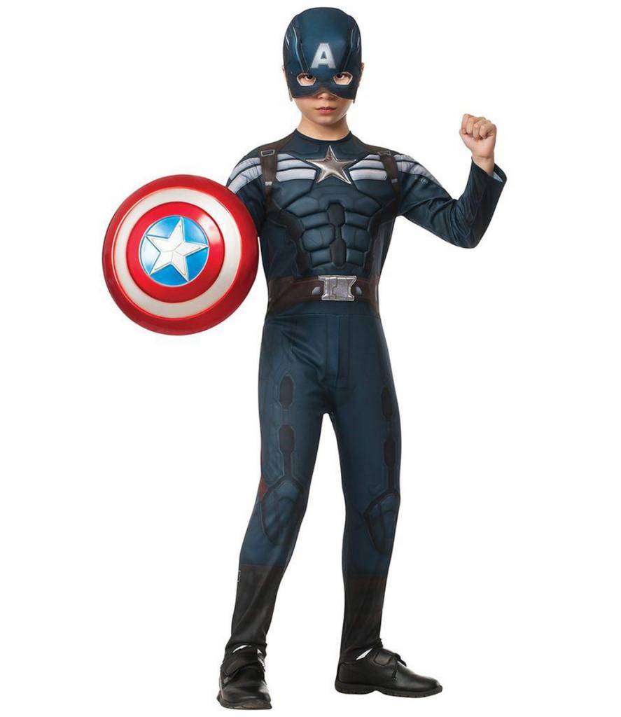 Captain America 2 - Muscle Chest Deluxe Boys Child