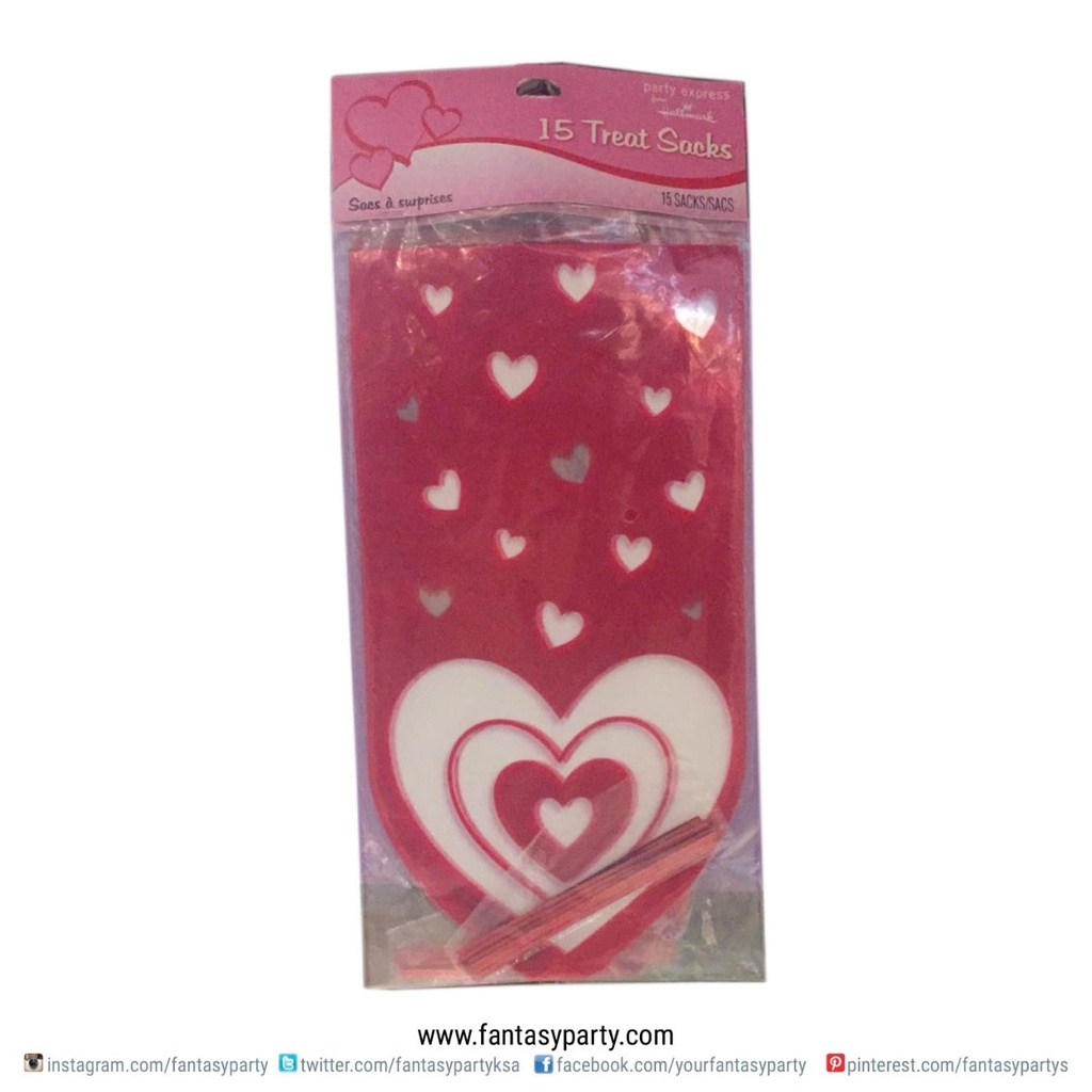 Cello Bags (13X25) cm 15/pk - Valentine Valentine