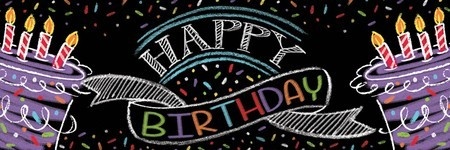 Chalk Bday - Giant Banner