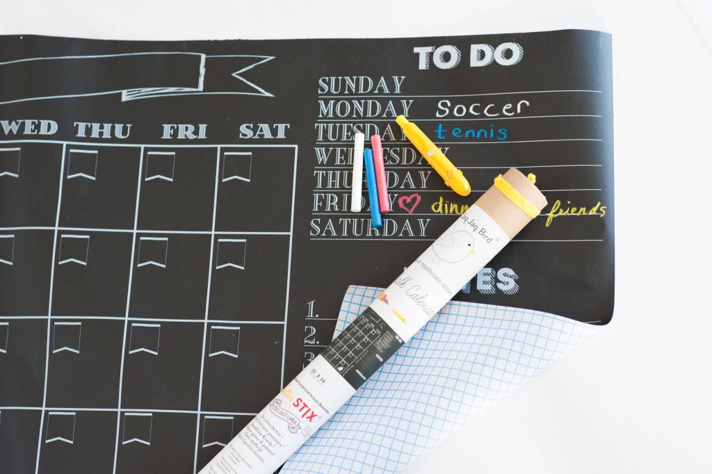 Chalk Calendar with Butterstix & Holder Set Home Accessories
