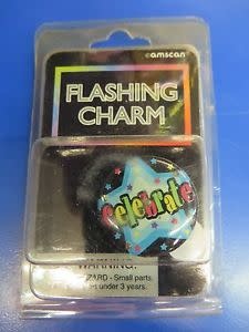 Charms Flashing Party Time Buttons & Sashes
