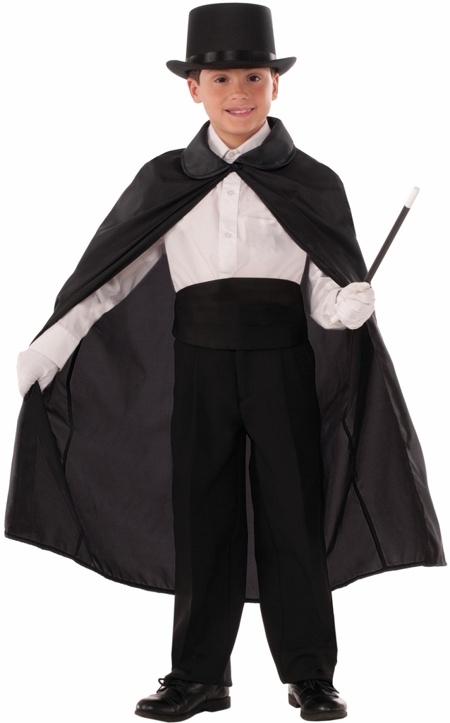 Child 36 Inch Magician's Black Cape