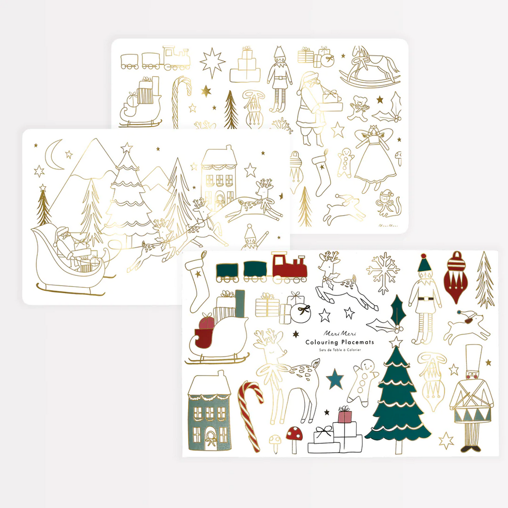 Christmas Colouring Placemats Christmas