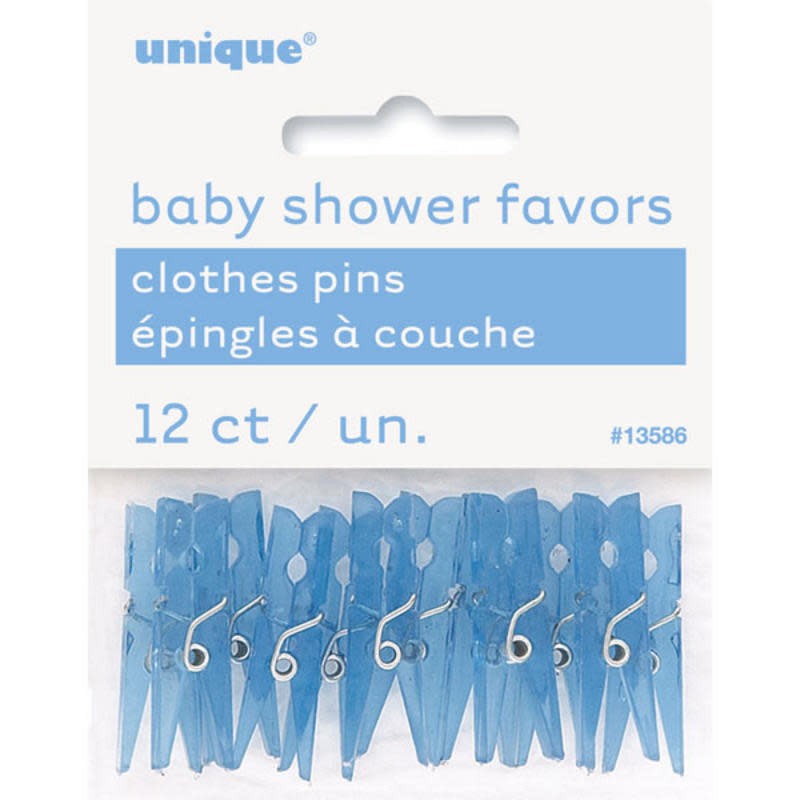 Clothes Pin - Baby Favors Blue
