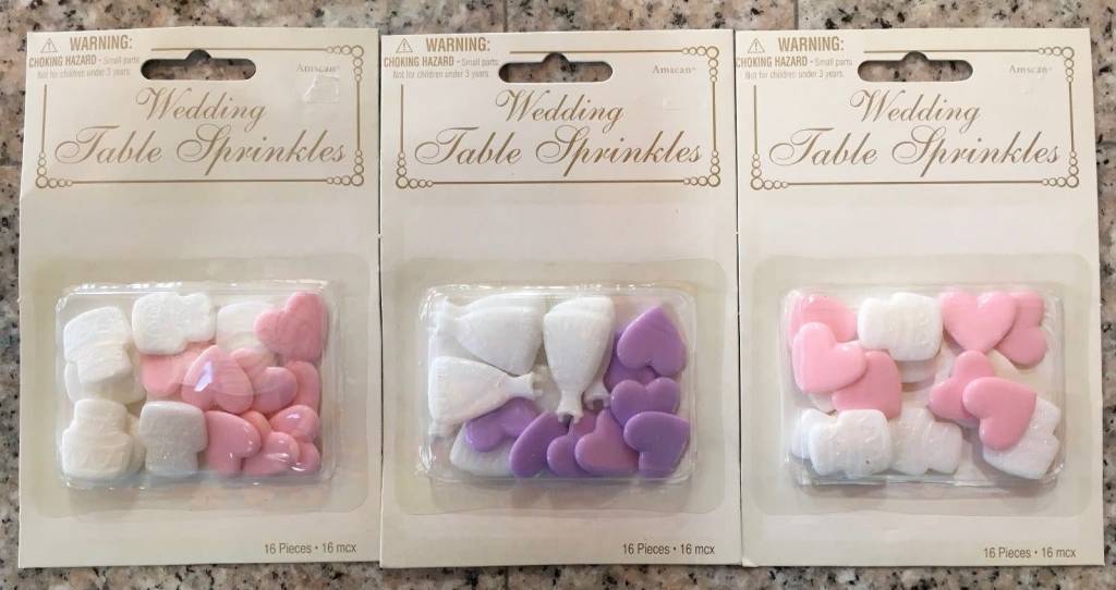 قصاصات ورق زينة كيك الزفاف