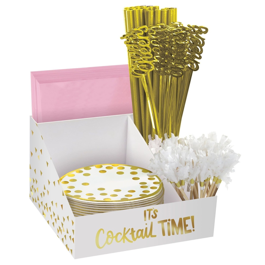 Cocktail Party Bar Caddy Coolers & Serving Plates