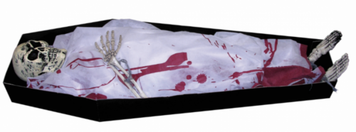 Coffin With Skeleton Halloween