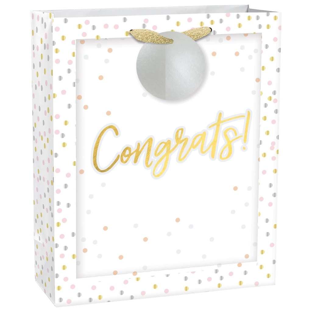Confetti Congrats Large Bag w/ hang tag
