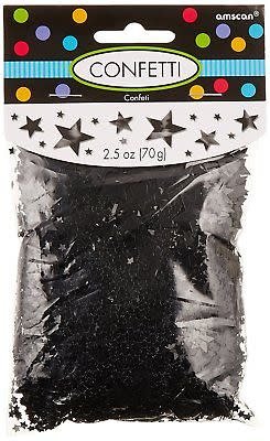  Star - BlackConfetti Popper Streamer