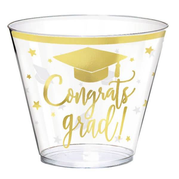 Congrats Grad-Plastic Tumblers 9 Oz 30 Count