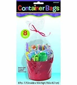 Cello Container Bags - Clear 8Pk