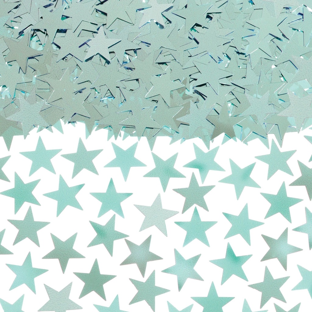 Cool Mint Star , 2 1/2 oz.Confetti Popper Streamer
