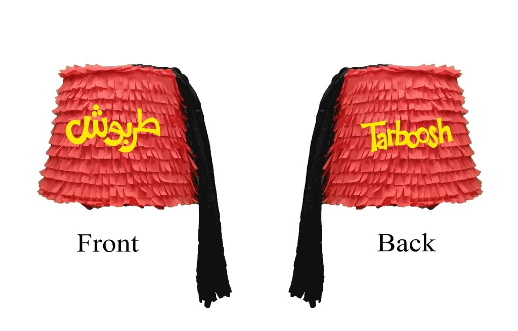 Mini Die-Cut  - Red Fez Tarboush Hat Pinatas