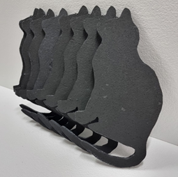 Styrofoam Halloween Cutout-Black Cat Profile Halloween