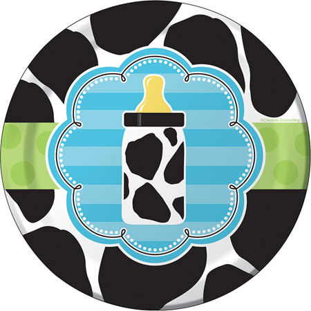 Cow Print Boy - Plates 7"