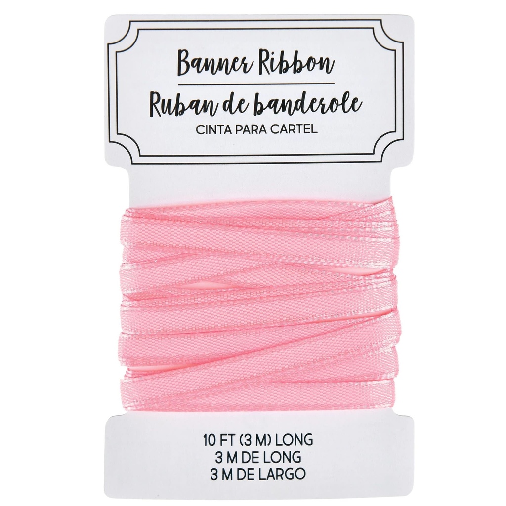 Create Your Own Banner Ribbon-Pink