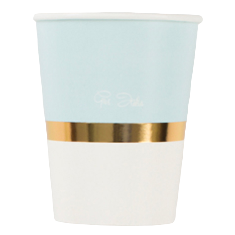 Cups & Wrapper 8/pk-Light Blue