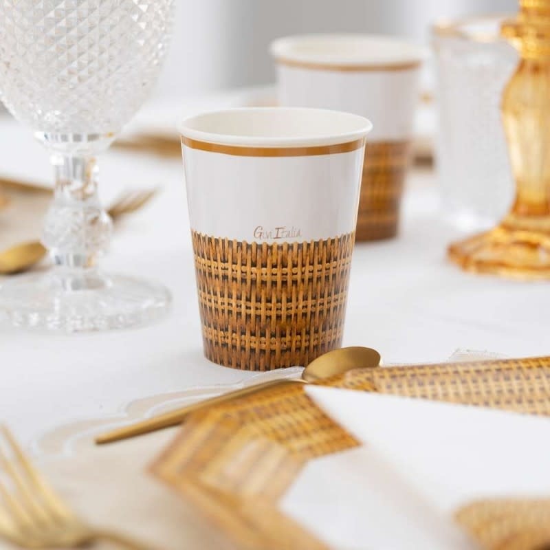 Cups & Wrapper 8/pk-Rattan