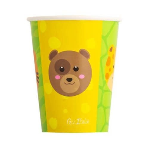 Cups & Wrapper 8/pk-Zoo Party
