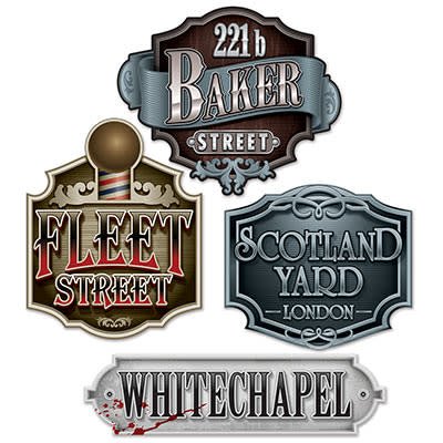 Cutouts- Sherlock Holmes Decorative Sign Travel-Around the World